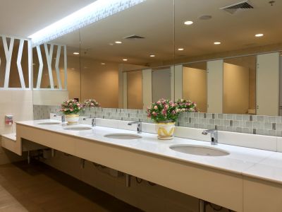 Wide Picture of a Modern Bathroom