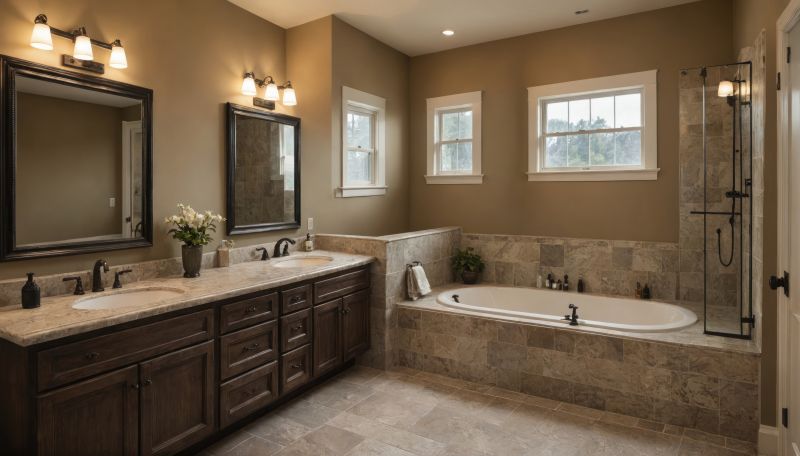 Spa-Inspired Bathroom with Natural Stone